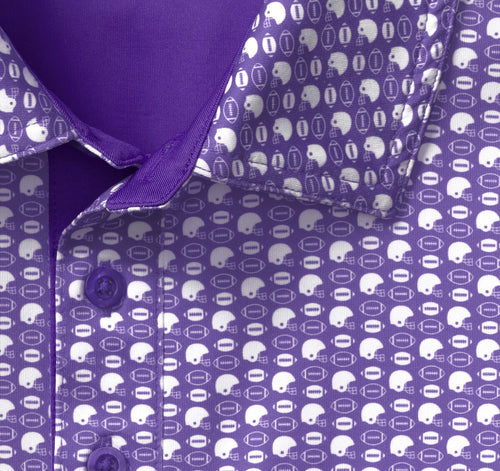 Game Day XC+™ Polo - Purple Helmet