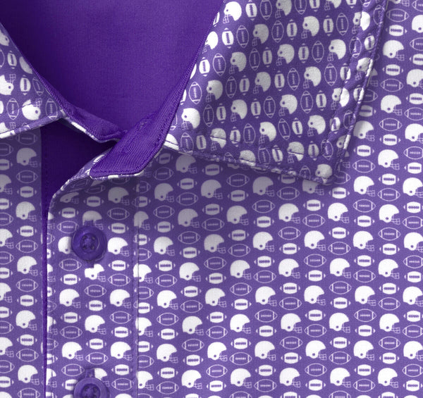 Game Day XC+™ Polo - Purple Helmet