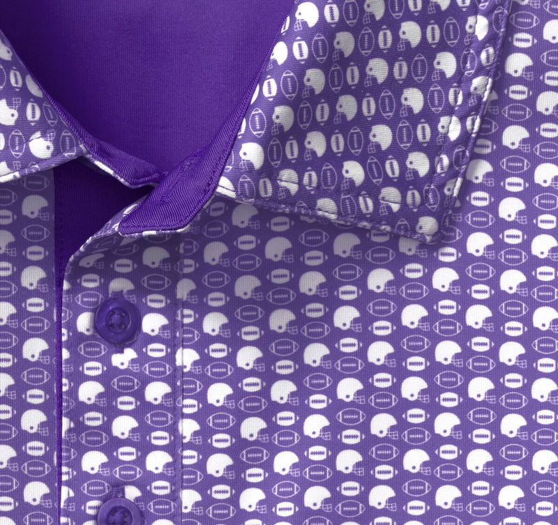 Game Day XC+™ Polo - Purple Helmet