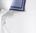 Tipped-Collar Polo - White