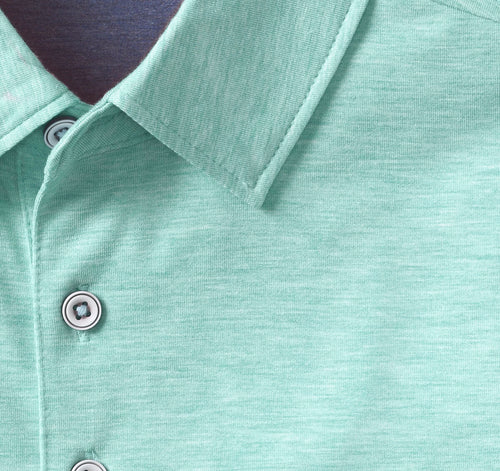 XC+ Apex Perf. Polo - Aqua Heather