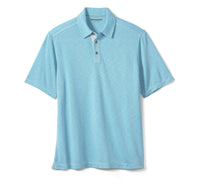 Vintage Slub Polo- Turquoise- Johnston&Murphy