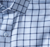 Non-Iron Dress Shirt - Blue Windowpane