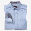 Printed Cotton Shirt-Blue-Johnston & Murphy