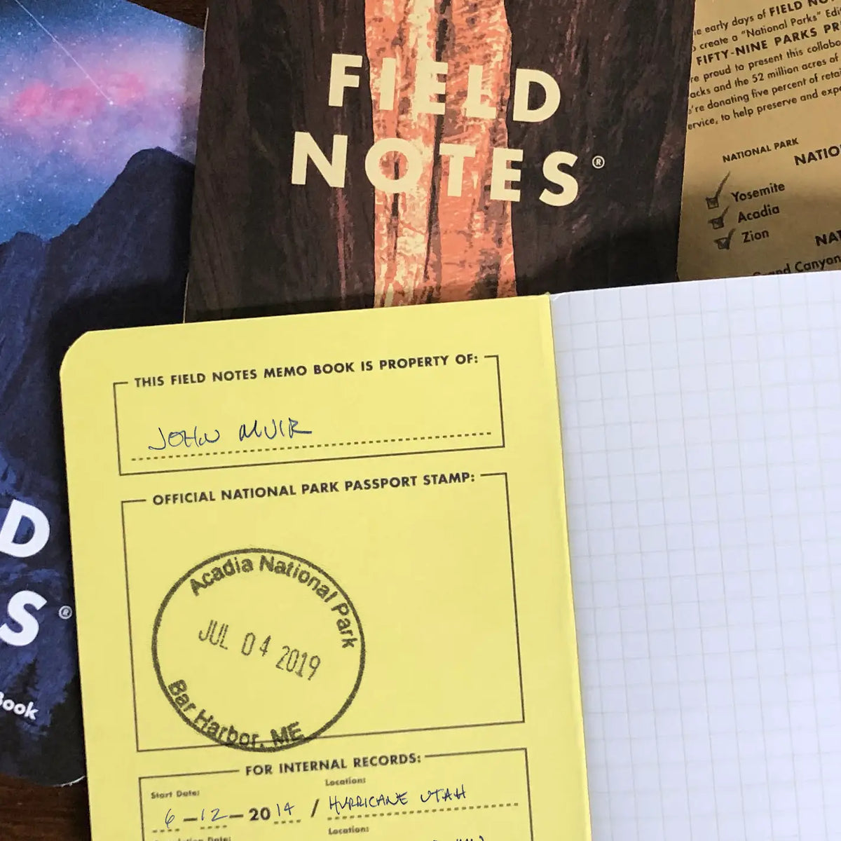Field Notes - National Parks- Set of 3