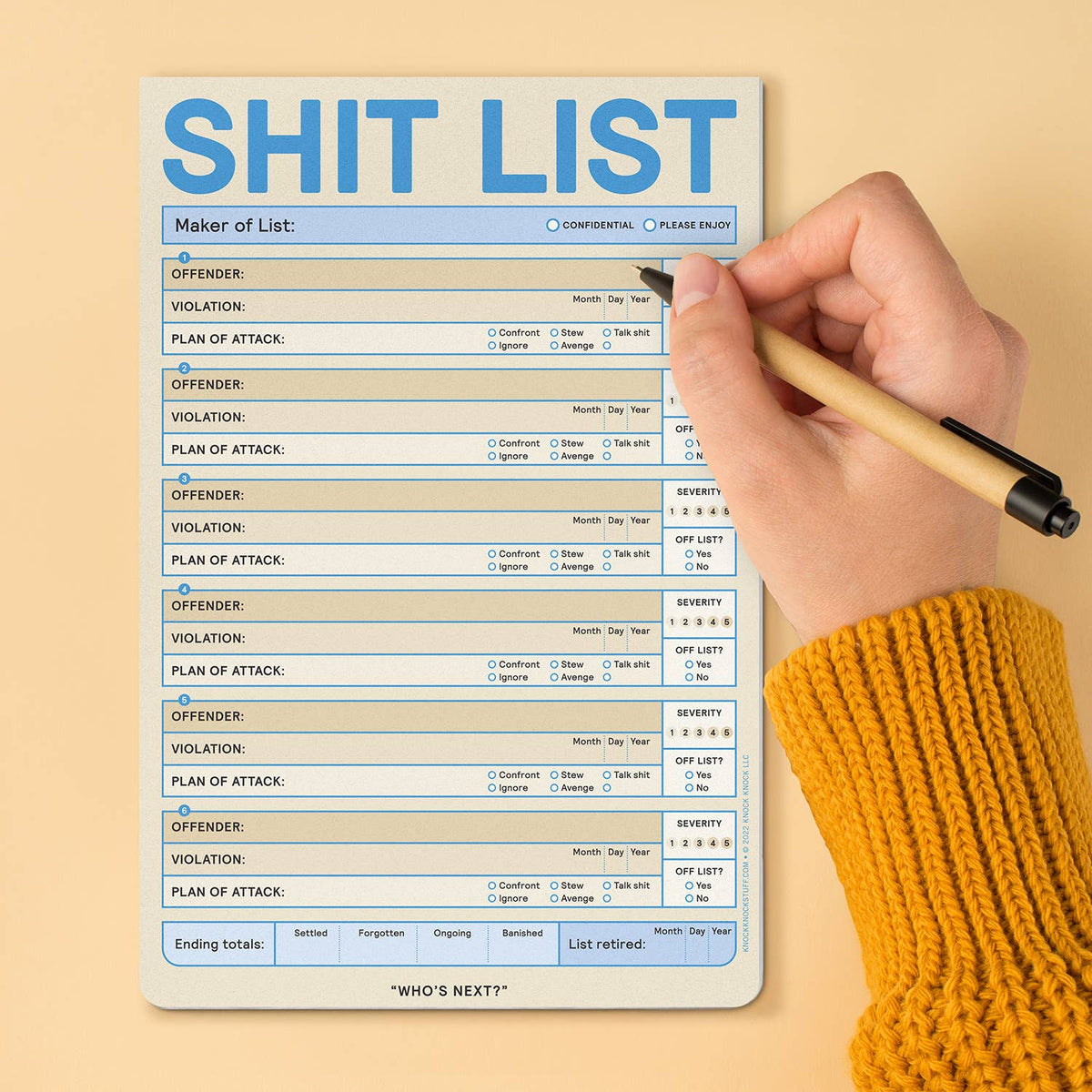 Shit List Pad - Pastel