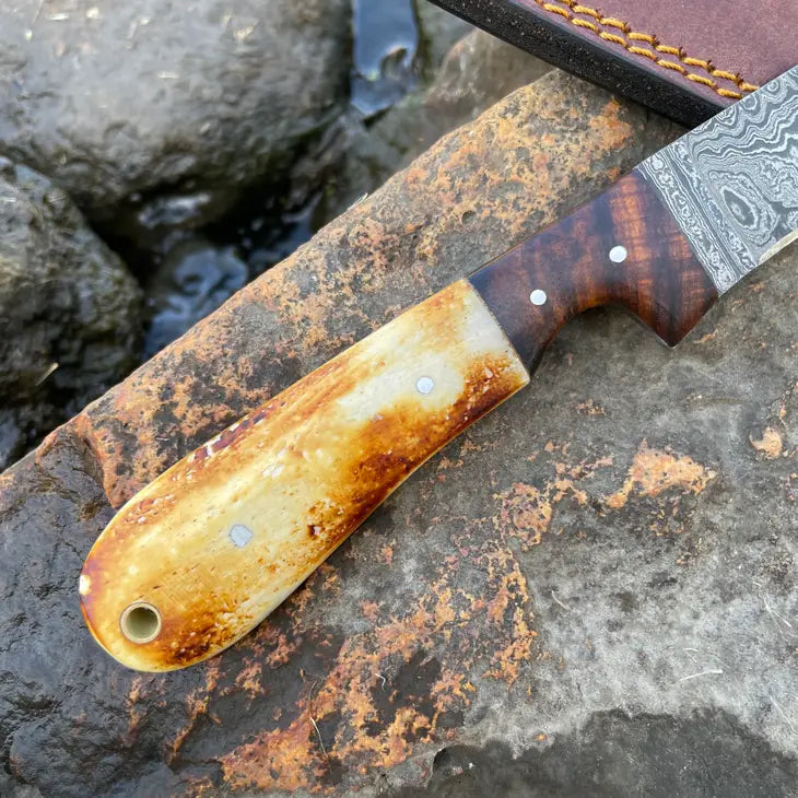 Bonning And Flaying Knife, Damascus - Titan Int.