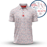 'Merica Polo - White
