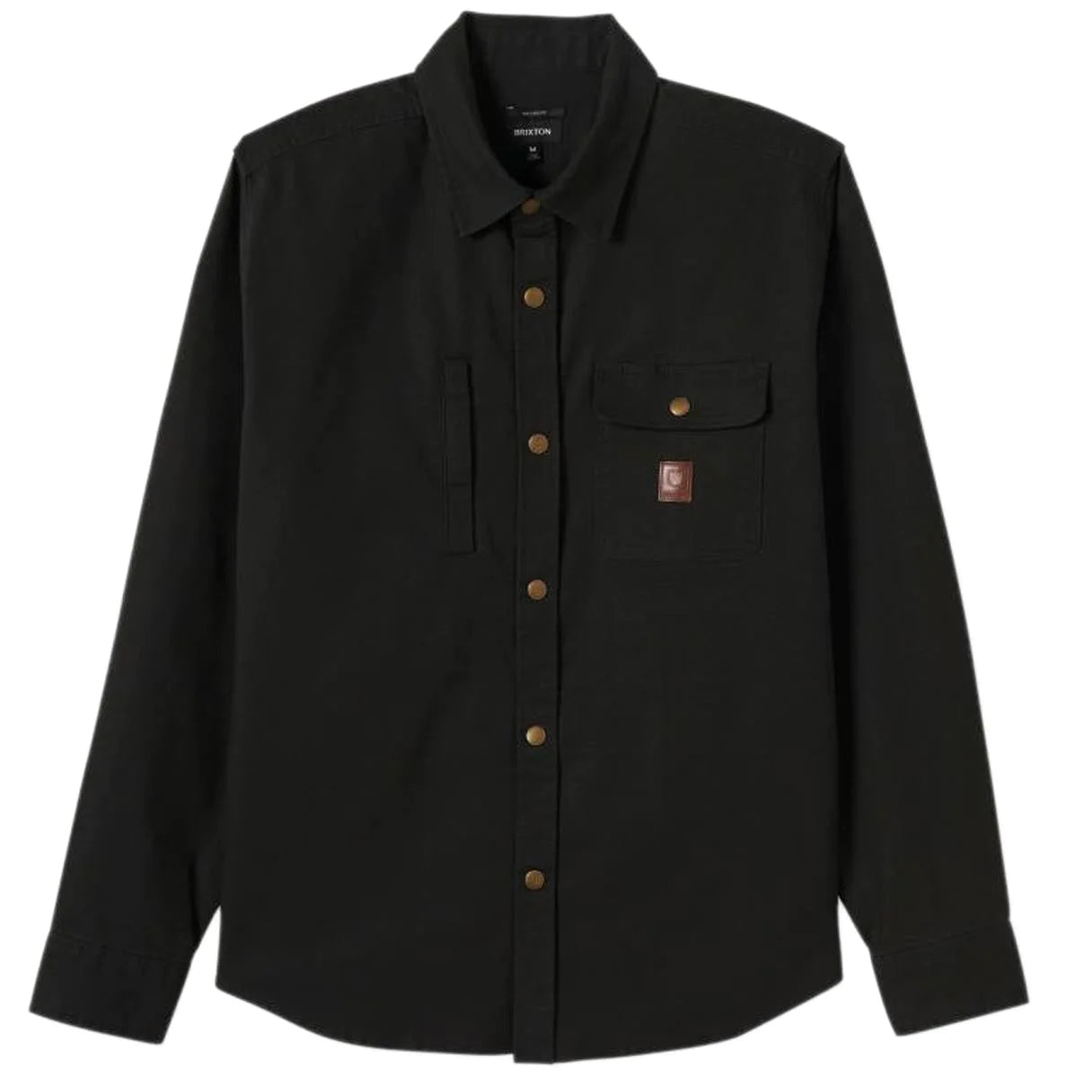 Builders Stretch L/S Overshirt Black - Brixton