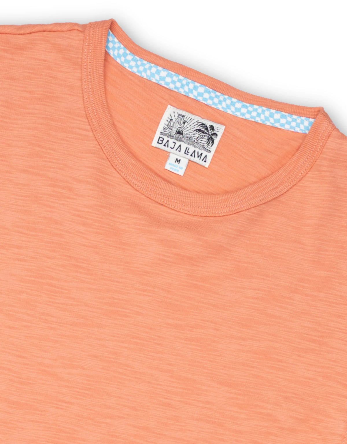 Burnt Coral Pima Tee - Baja Llama