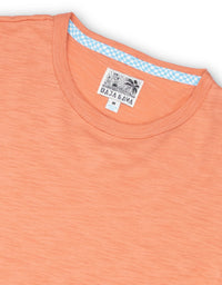 Burnt Coral Pima Tee - Baja Llama