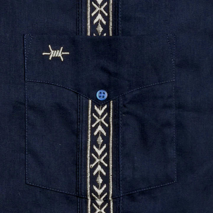 Tejas Guayabera - Armada Plata - TS