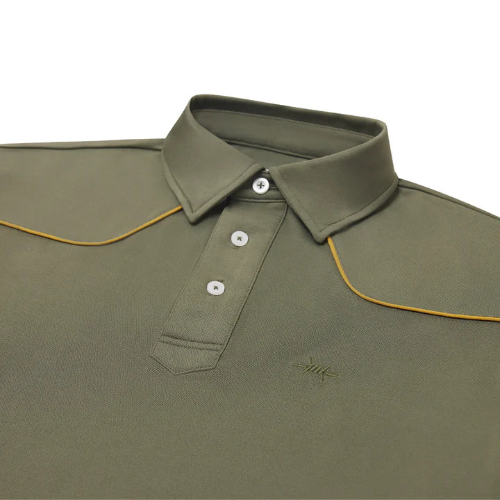 Lariat Western Polo - Agave Green - TS