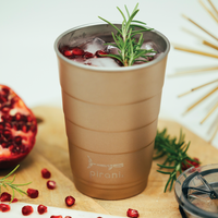 Insulated Stackable Tumbler 16 oz - Champagne (Metallic)