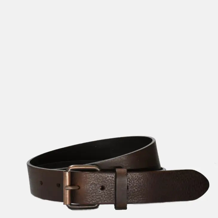 Leather Belt Dark Brown- Curated Basics