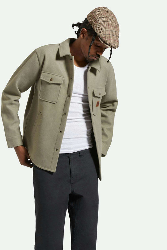 Durham Felted Stretch Jacket-Vetiver-Brixton