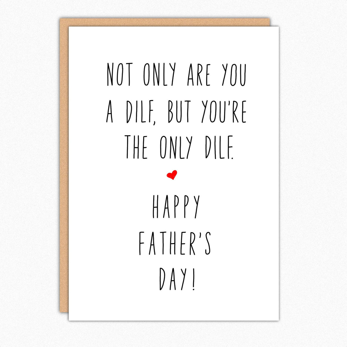 The Only Dilf Father's Day Naughty Card for Husband