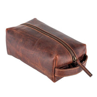 Genuine Leather  Unisex Dopp Kit