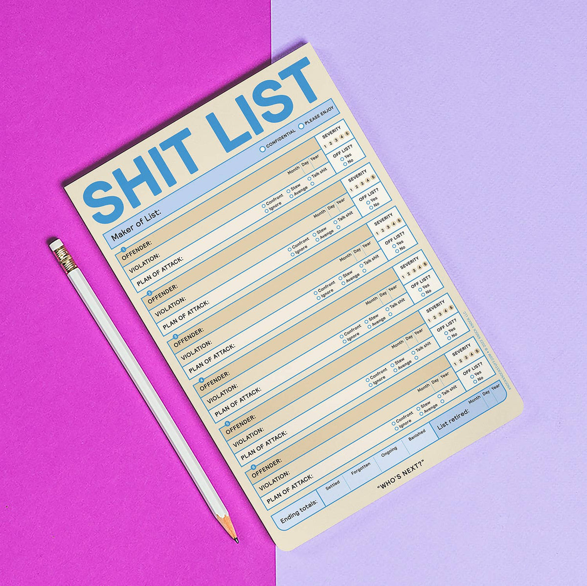 Shit List Pad - Pastel