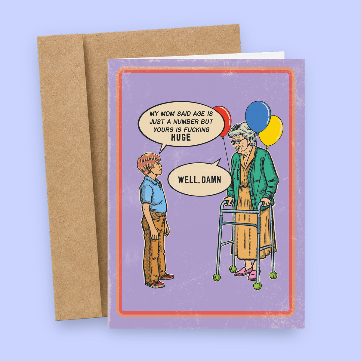 Your Age Is Fucking Huge | Funny Birthday Card