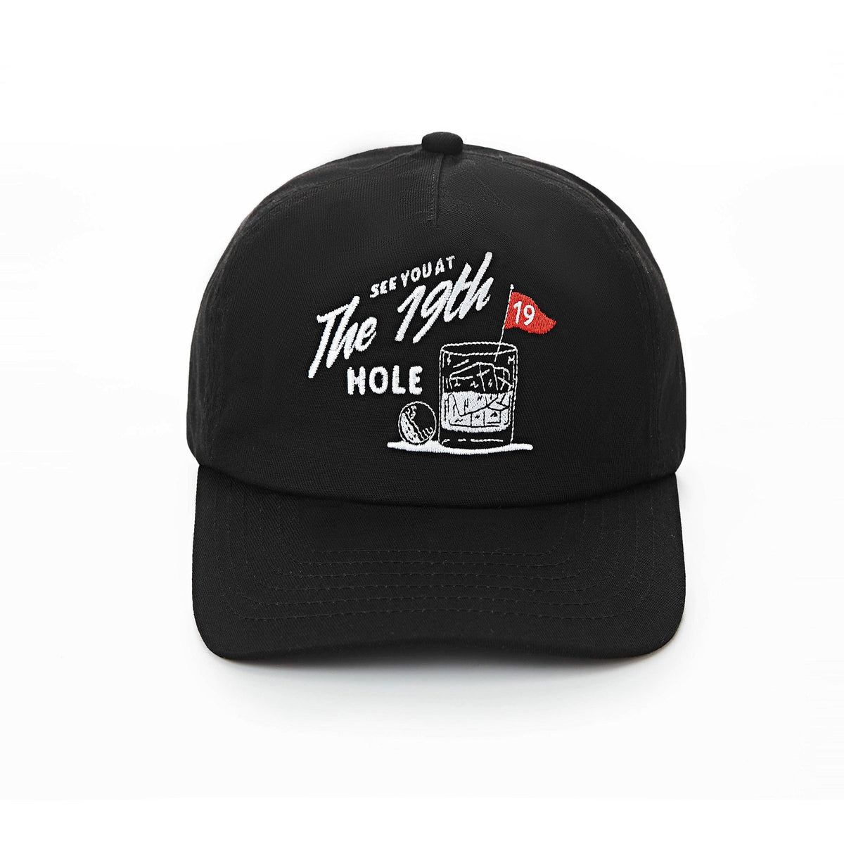 19th Hole Hat-Black-Dad Brand