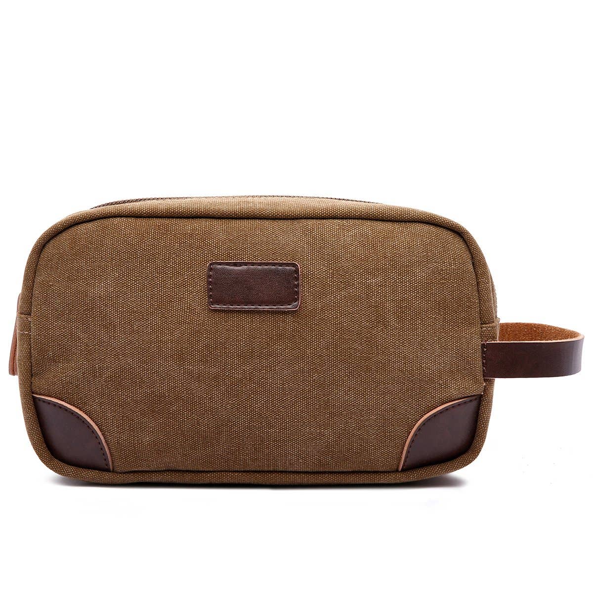 Canvas and Leather Dopp Kit