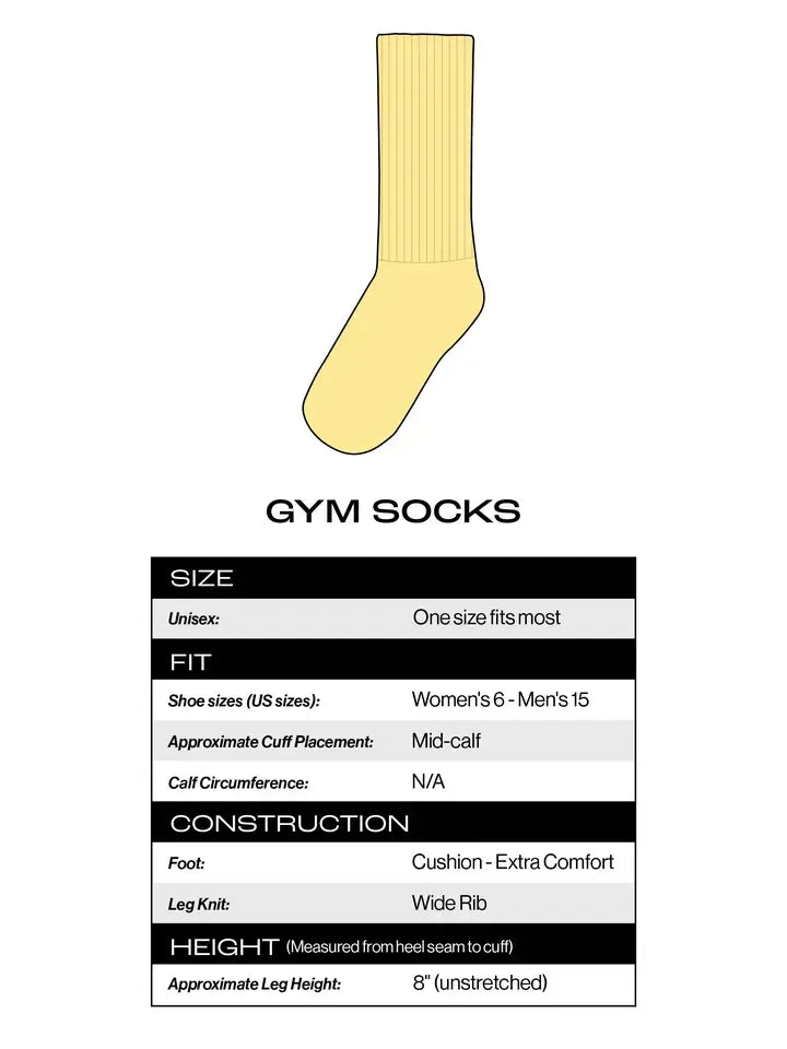 Average Dick Energy Gym Crew Socks
