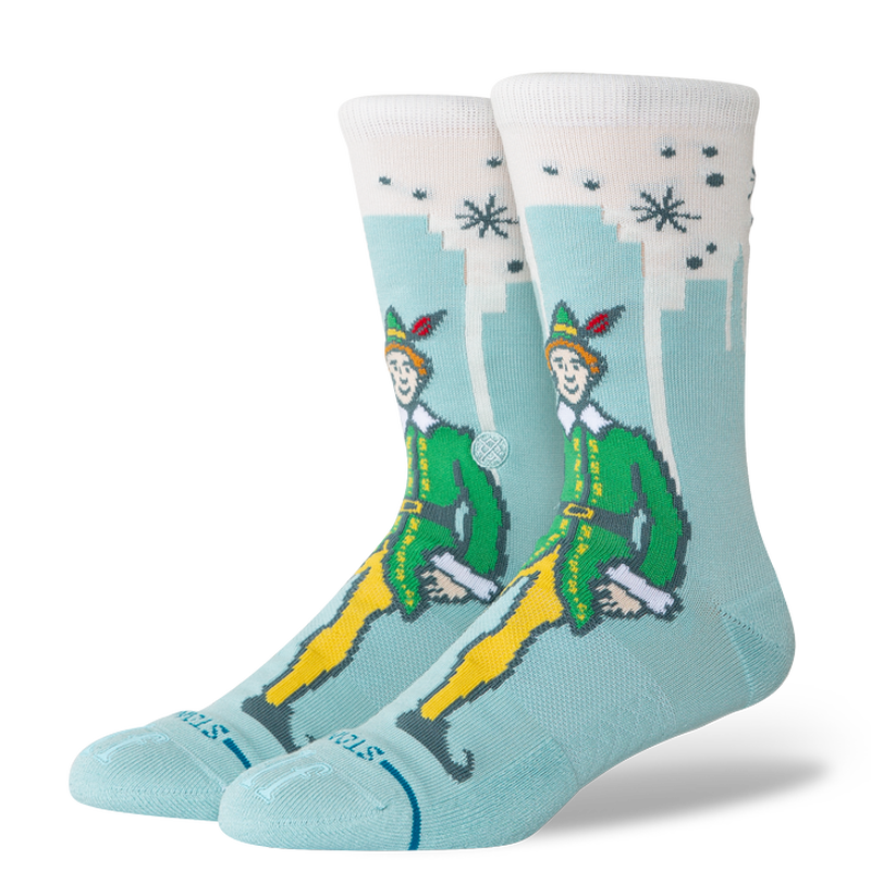 Elf X STANCE Crew Socks - Ice Blue