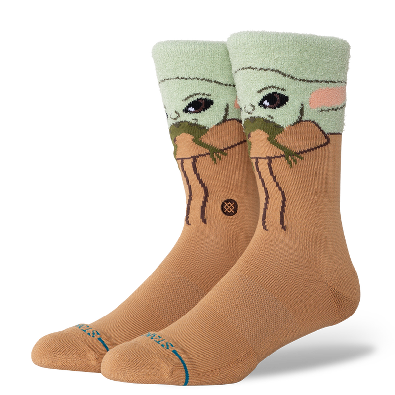 Star Wars Fuzzy Crew Socks - Green