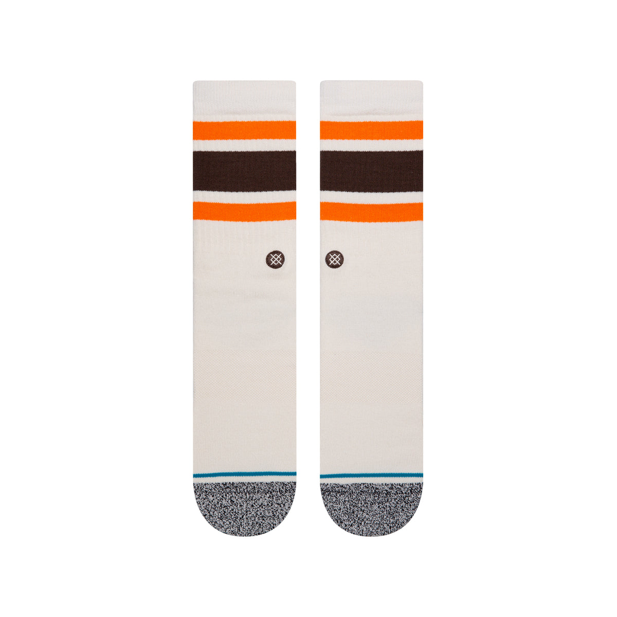 STANCE Boyd Stripe Crew Socks Off White