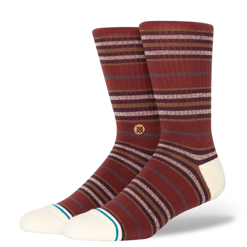 STANCE Butter Blend Crew Socks- Wilfred Maroon