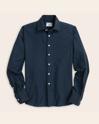 Range Shirt - Navy with White Polkadots