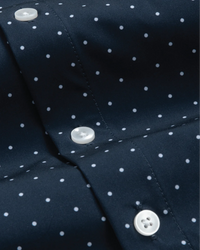 Range Shirt - Navy with White Polkadots