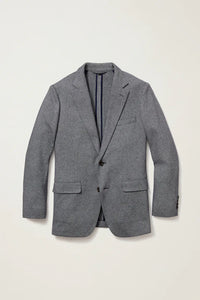 Jetsetter Knit Blazer-Medium Grey with Flap Pockets- Bonobos