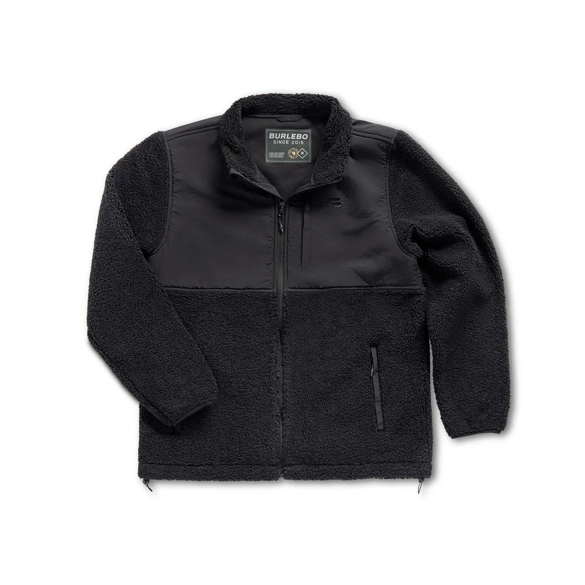 Sherpa Full Zip - Black