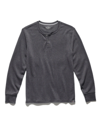 F&A - CHATSWORTH SOFT WAFFLE HENLEY - Charcoal
