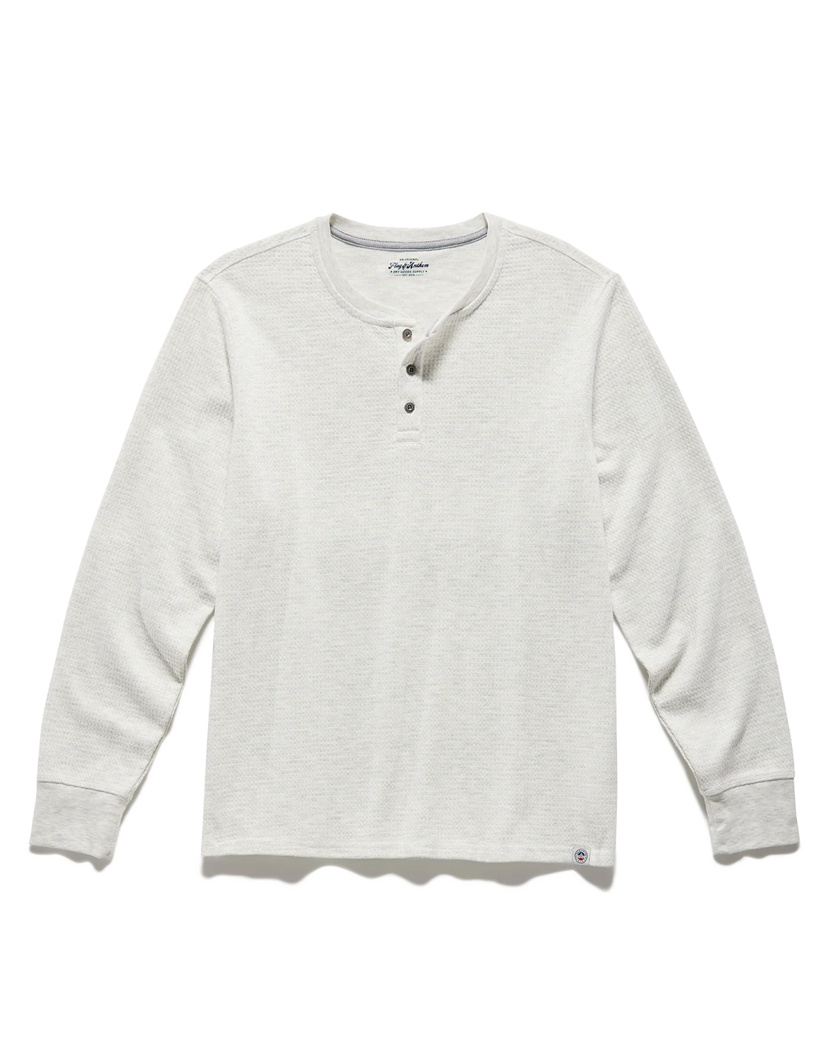 F&A - CHATSWORTH SOFT WAFFLE HENLEY - Grey