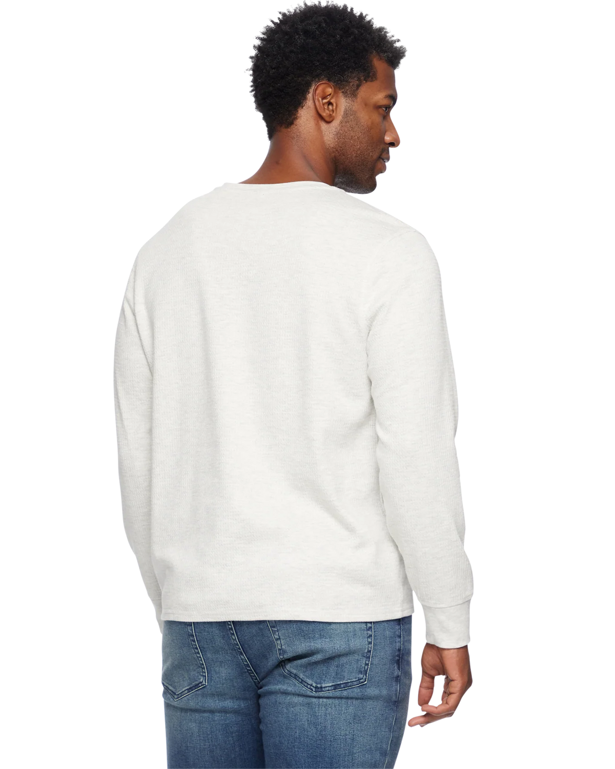F&A - CHATSWORTH SOFT WAFFLE HENLEY - Grey