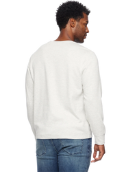 F&A - CHATSWORTH SOFT WAFFLE HENLEY - Grey