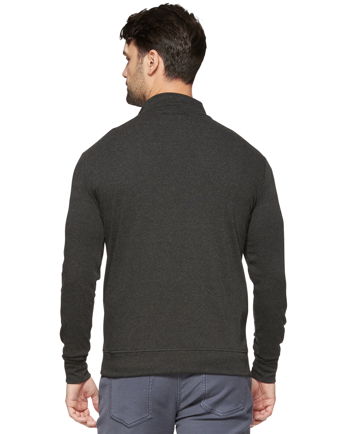 F&A - HERO STRETCH KNIT 1/4-ZIP - Charcoal
