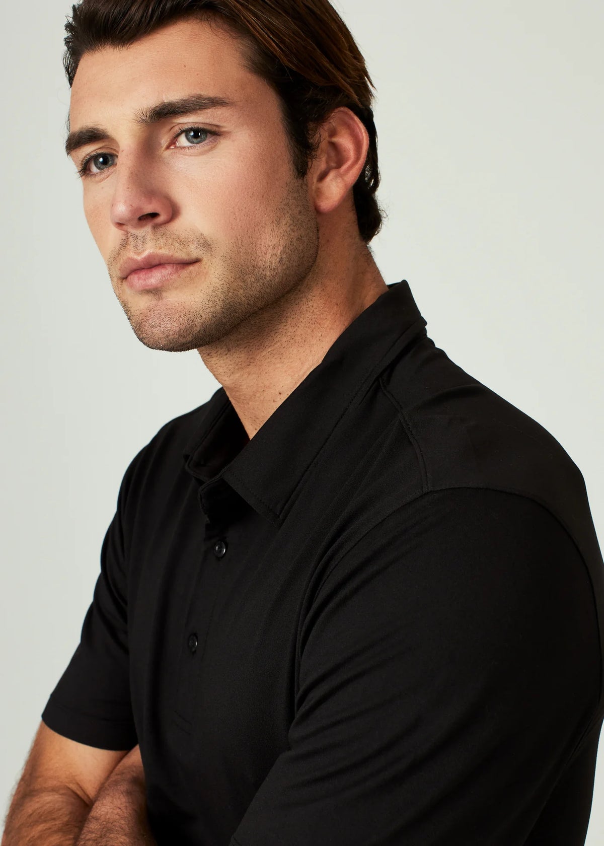 Core Polo - Black - 7 Diamonds