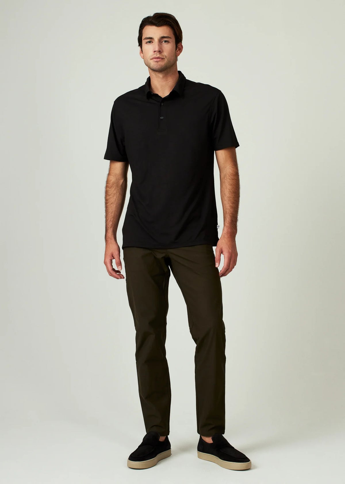 Core Polo - Black - 7 Diamonds