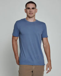 Core Crew Tee-Blue Indigo-7 Diamonds