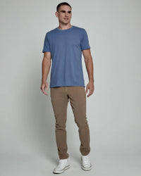 Core Crew Tee-Blue Indigo-7 Diamonds