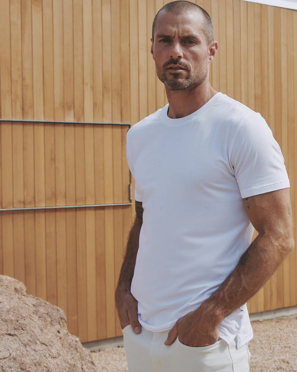 Crew Neck Tee - White