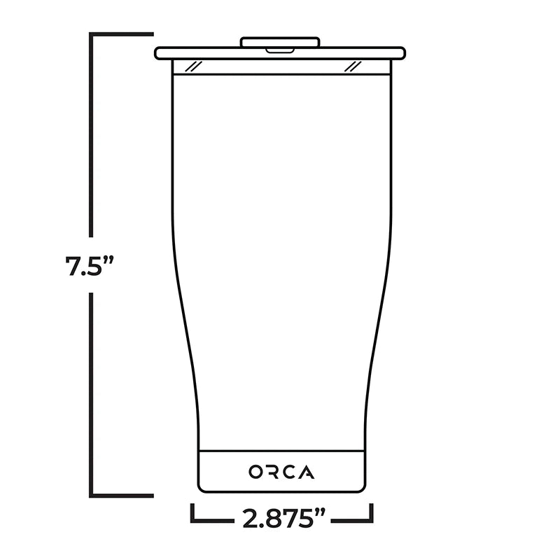 Chaser 27oz - Hammered Stainless Steel - ORCA