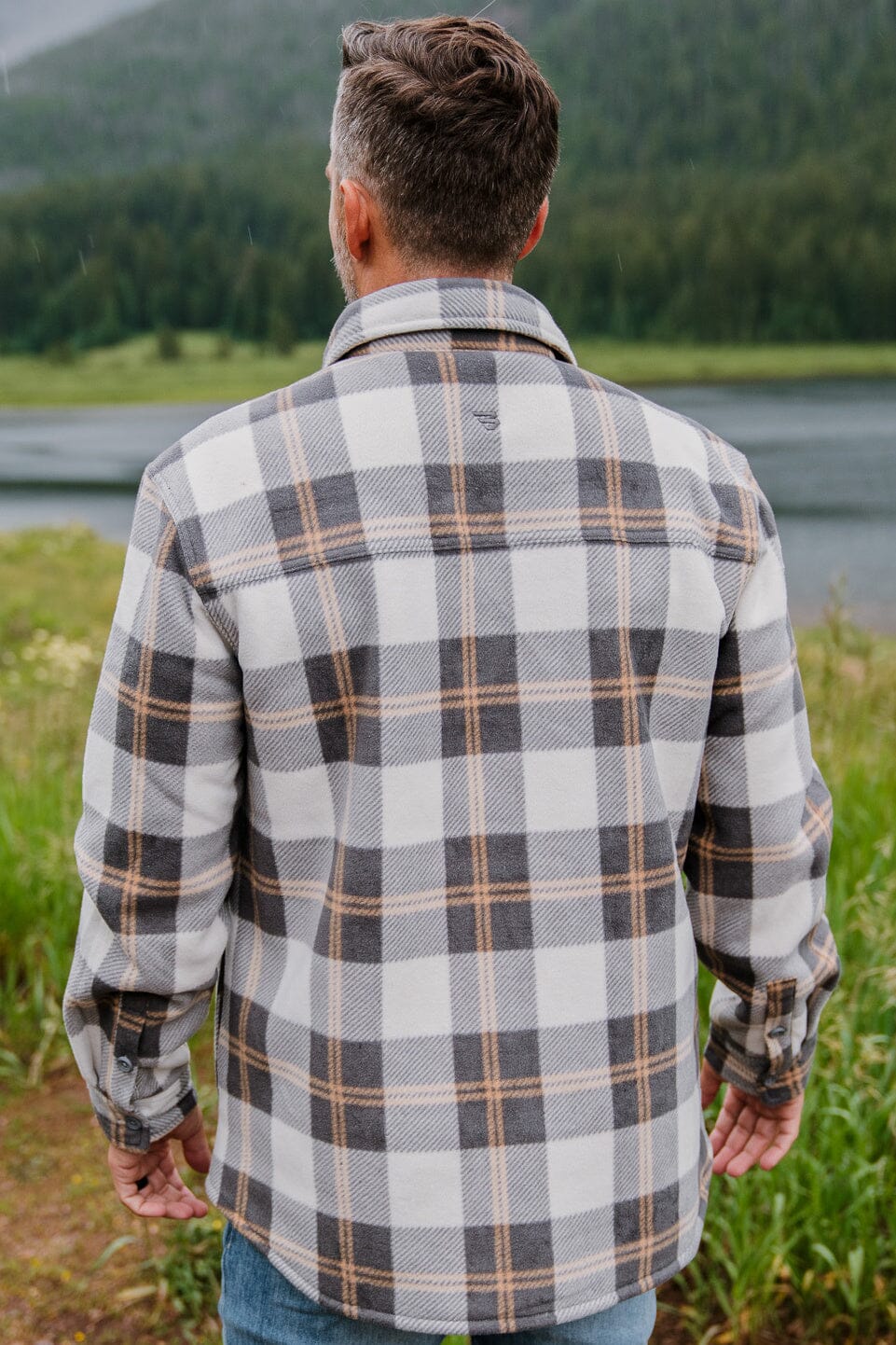 Shacket Coyote Plaid-Burlebo