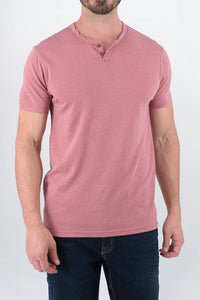 Burnout Henley-Withered Rose - Devil Dogs