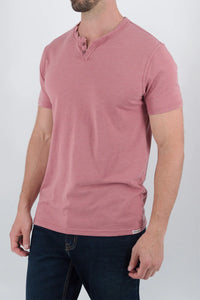 Burnout Henley-Withered Rose - Devil Dogs