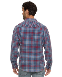 Marbury Western Shirt - Indigo/Red
